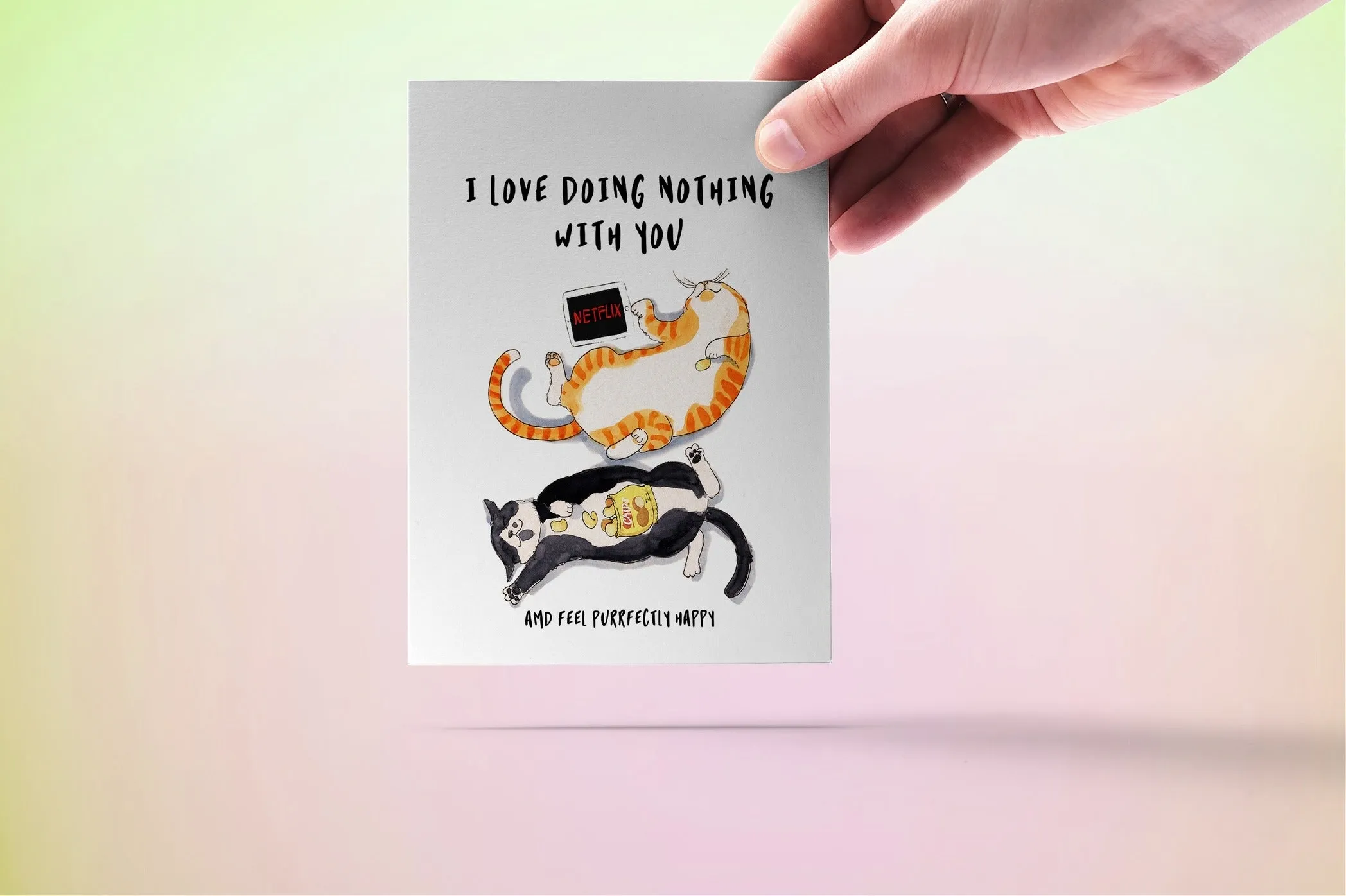 SP | Netflix & Chill Cats Card