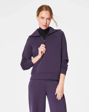 SPANX® AirEssentials Half Zip Aubergine
