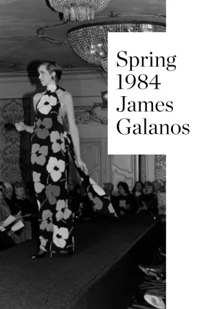 Spring 1984 James Galanos Runway Documented Floral Dress w Low Back
