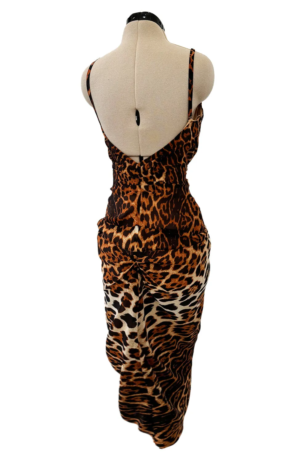 Spring 2008 Christian Dior by John Galliano Leopard Silk Chiffon Dress
