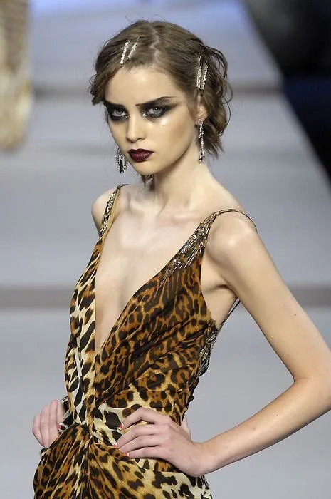 Spring 2008 Christian Dior by John Galliano Leopard Silk Chiffon Dress