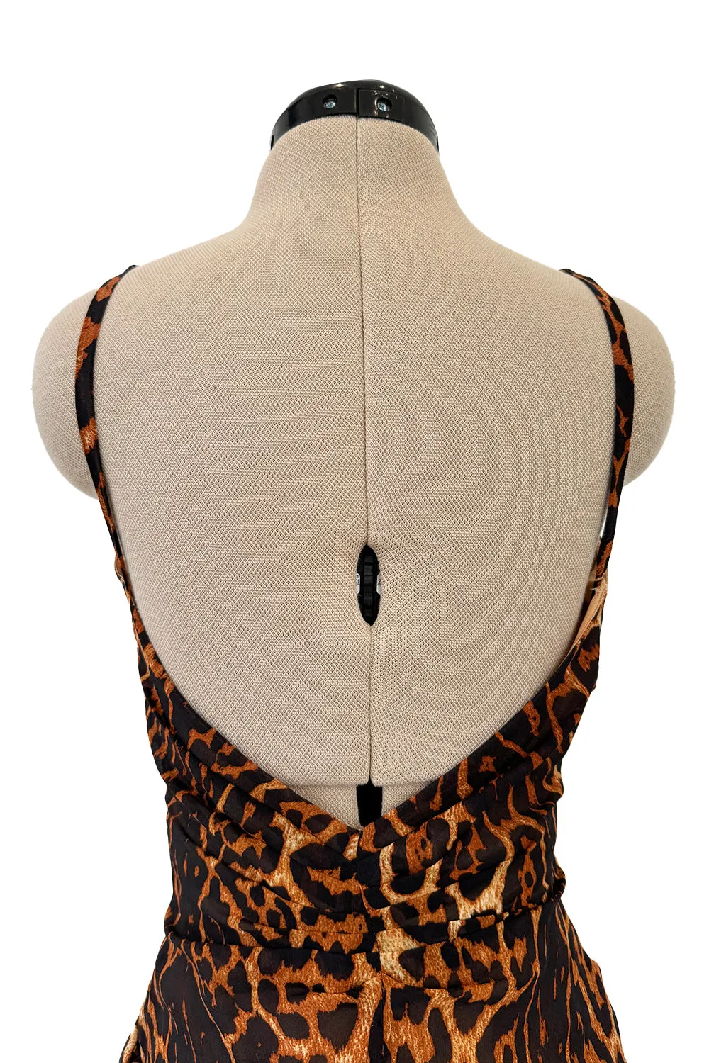 Spring 2008 Christian Dior by John Galliano Leopard Silk Chiffon Dress