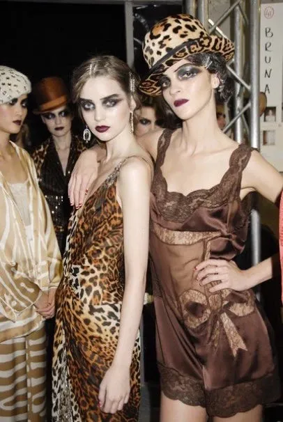 Spring 2008 Christian Dior by John Galliano Leopard Silk Chiffon Dress