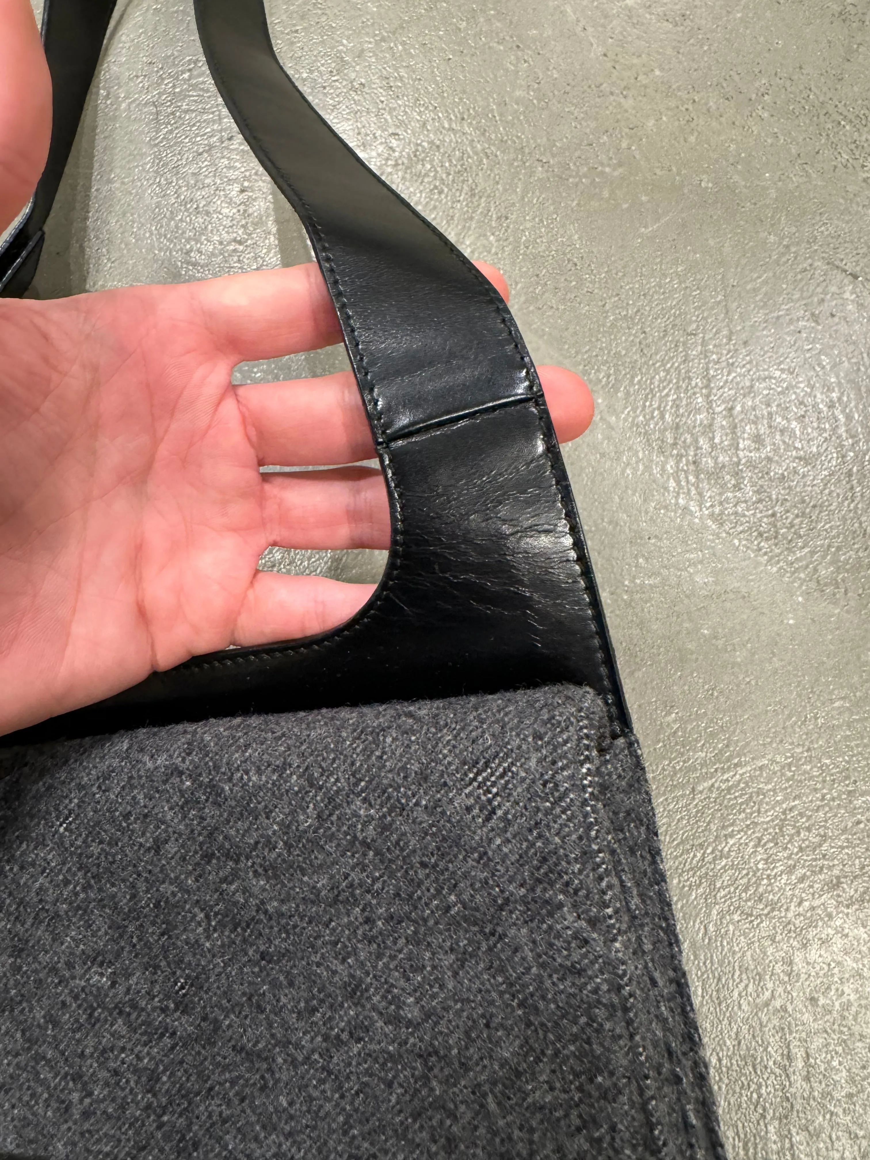 S/S 1999 Prada leather and nylon shoulder bag