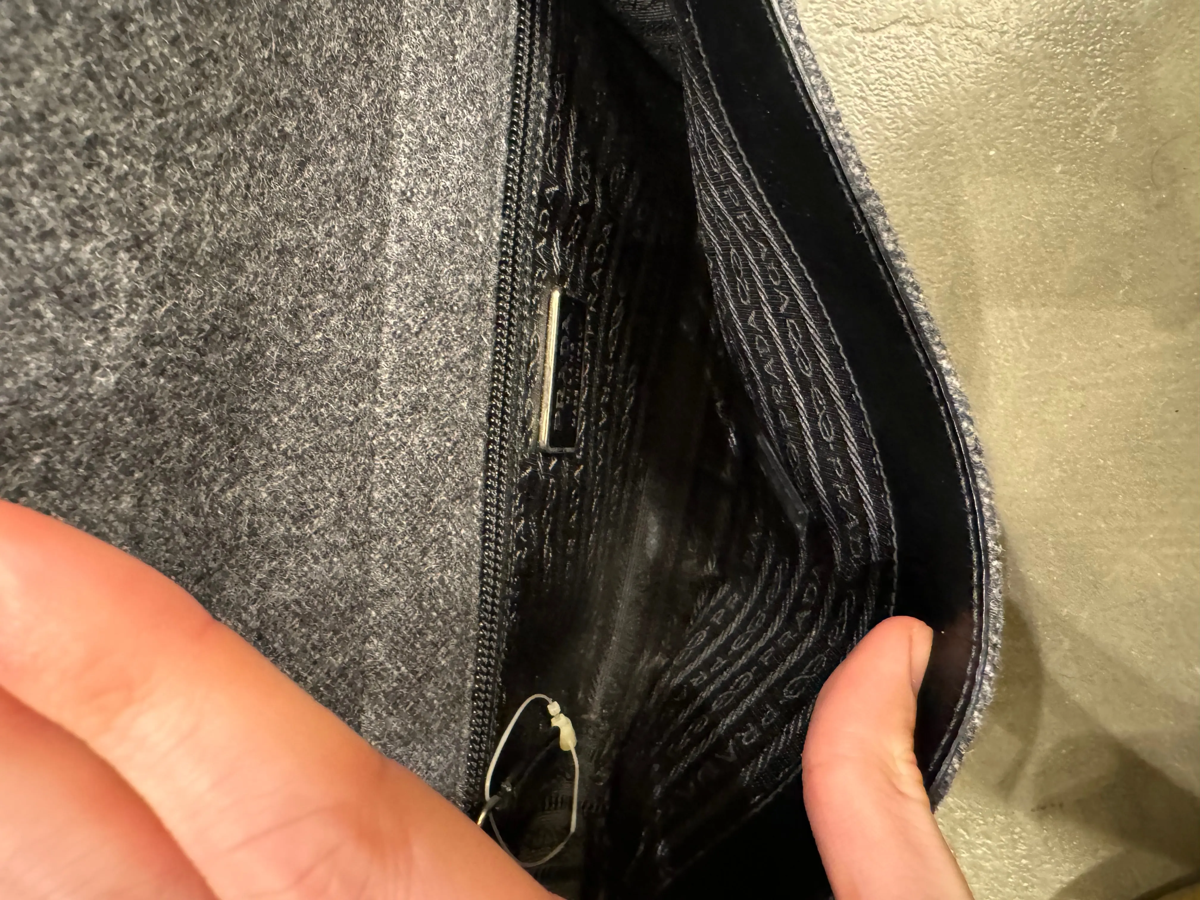S/S 1999 Prada leather and nylon shoulder bag