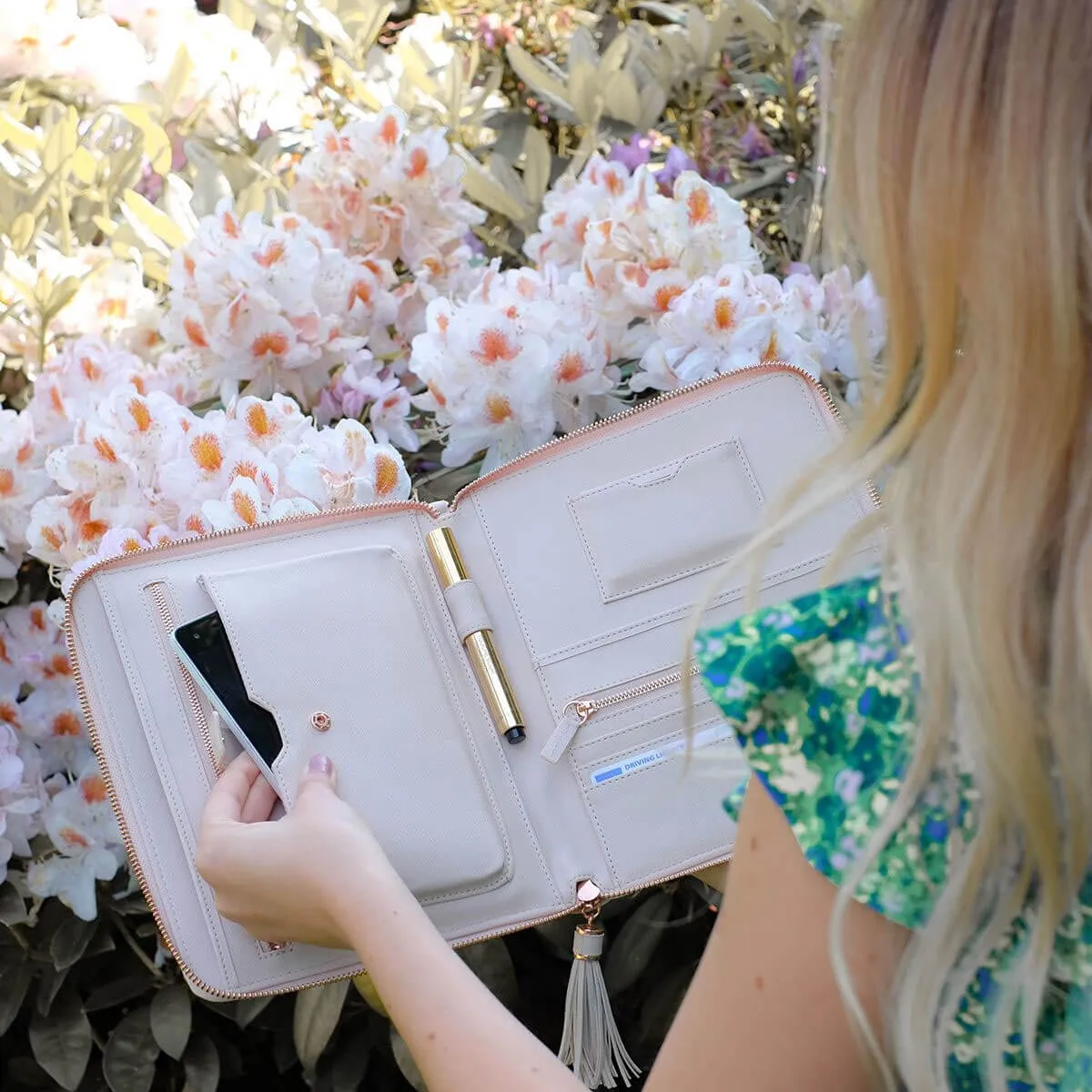 Stackers Organiser Clutch Bag - Blush Pink