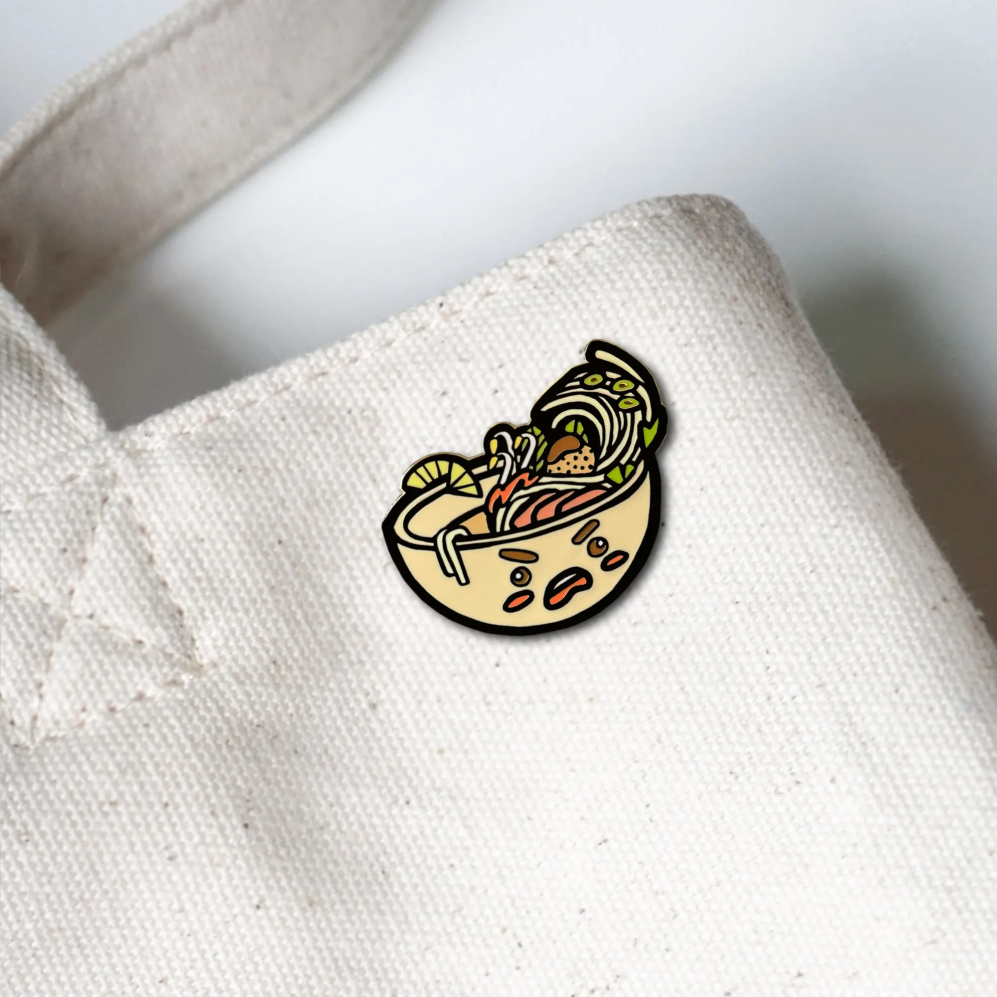 Stacy Nguyen: Pho Lapel Enamel Pin