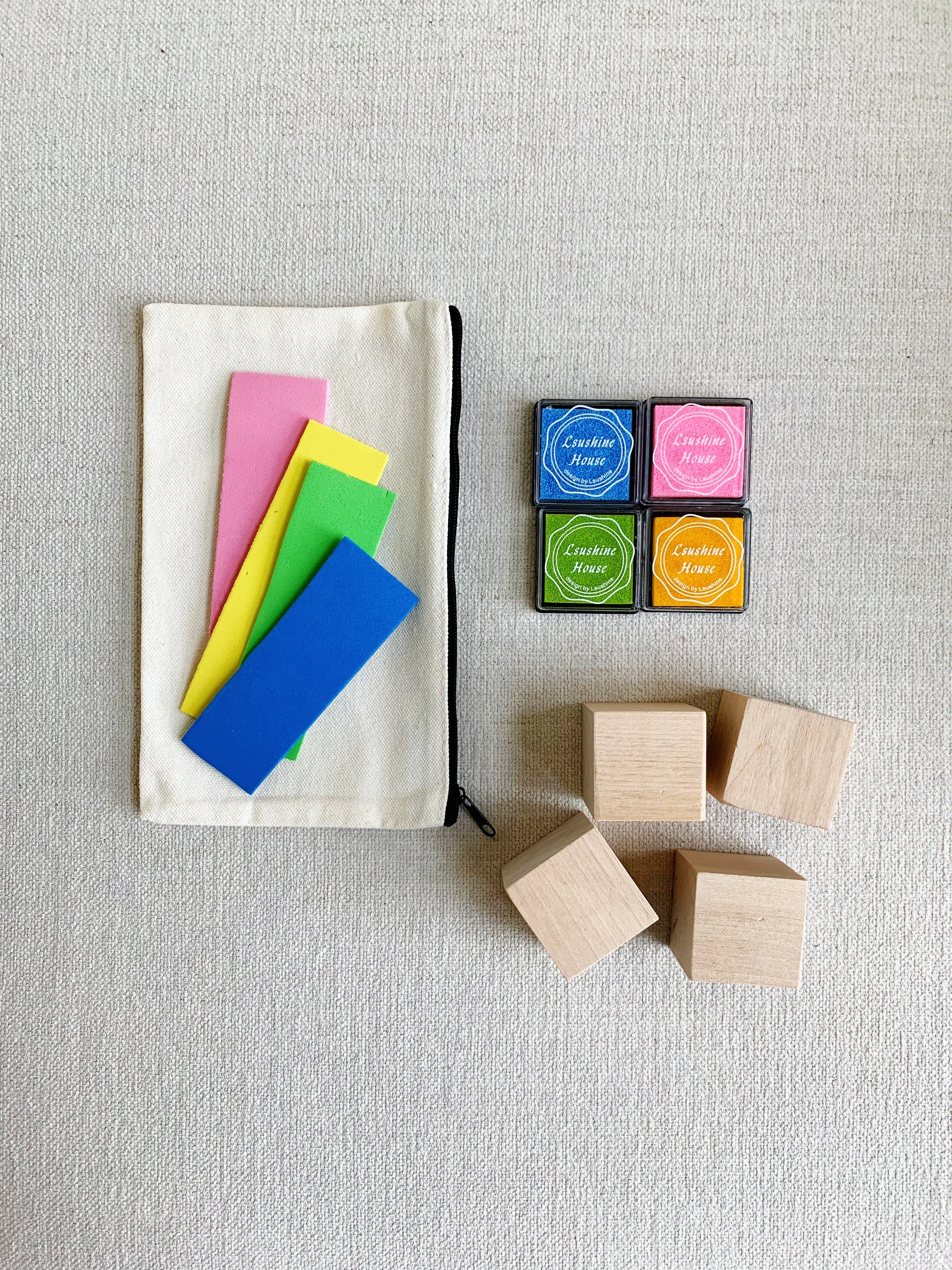 Stamped Canvas Pouch Kit