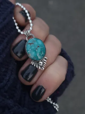Stamped Fringe Pendant #3