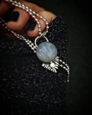 Stamped Fringe Pendant #7