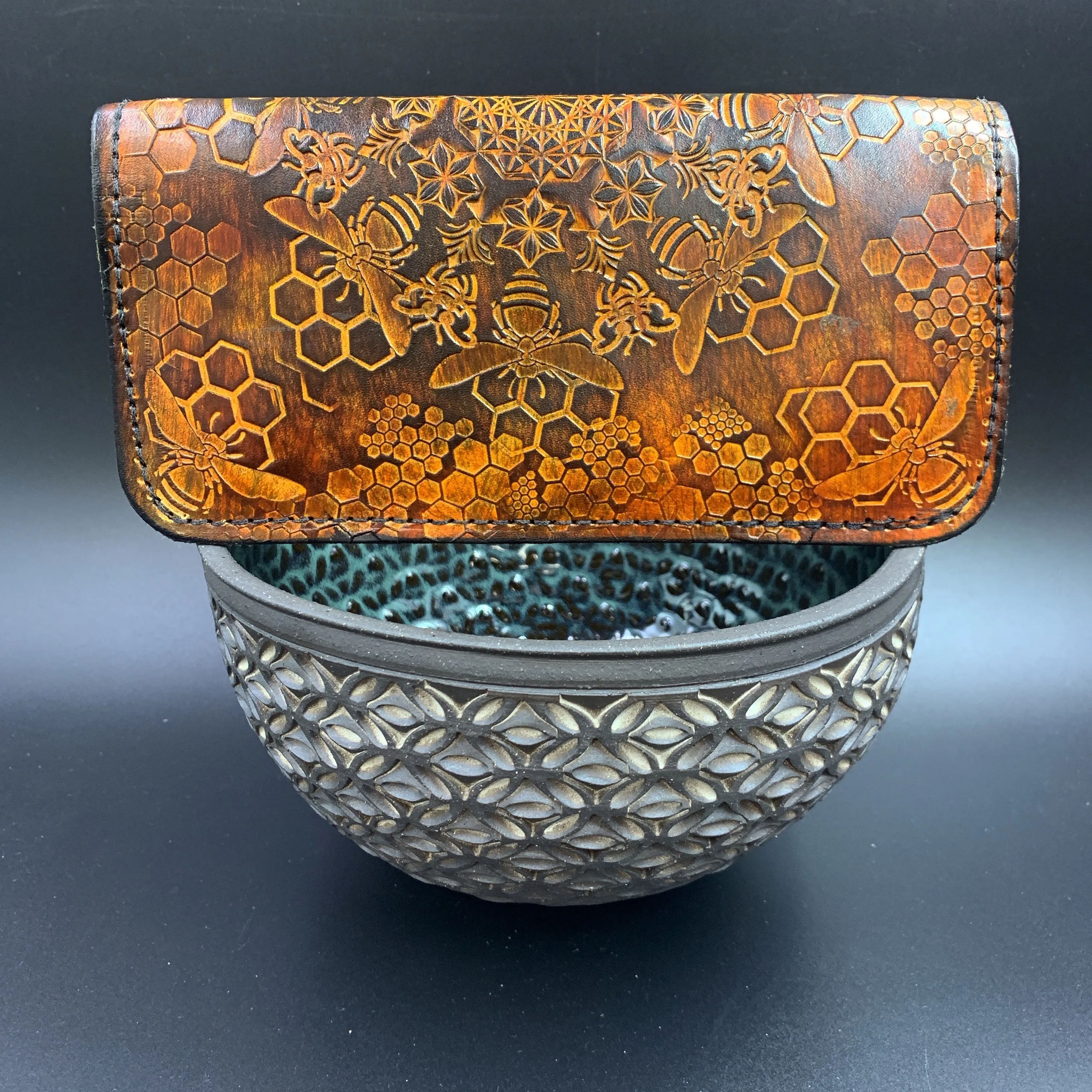 Stamped Leather Bifold Clutch - Miscellaneous Designs