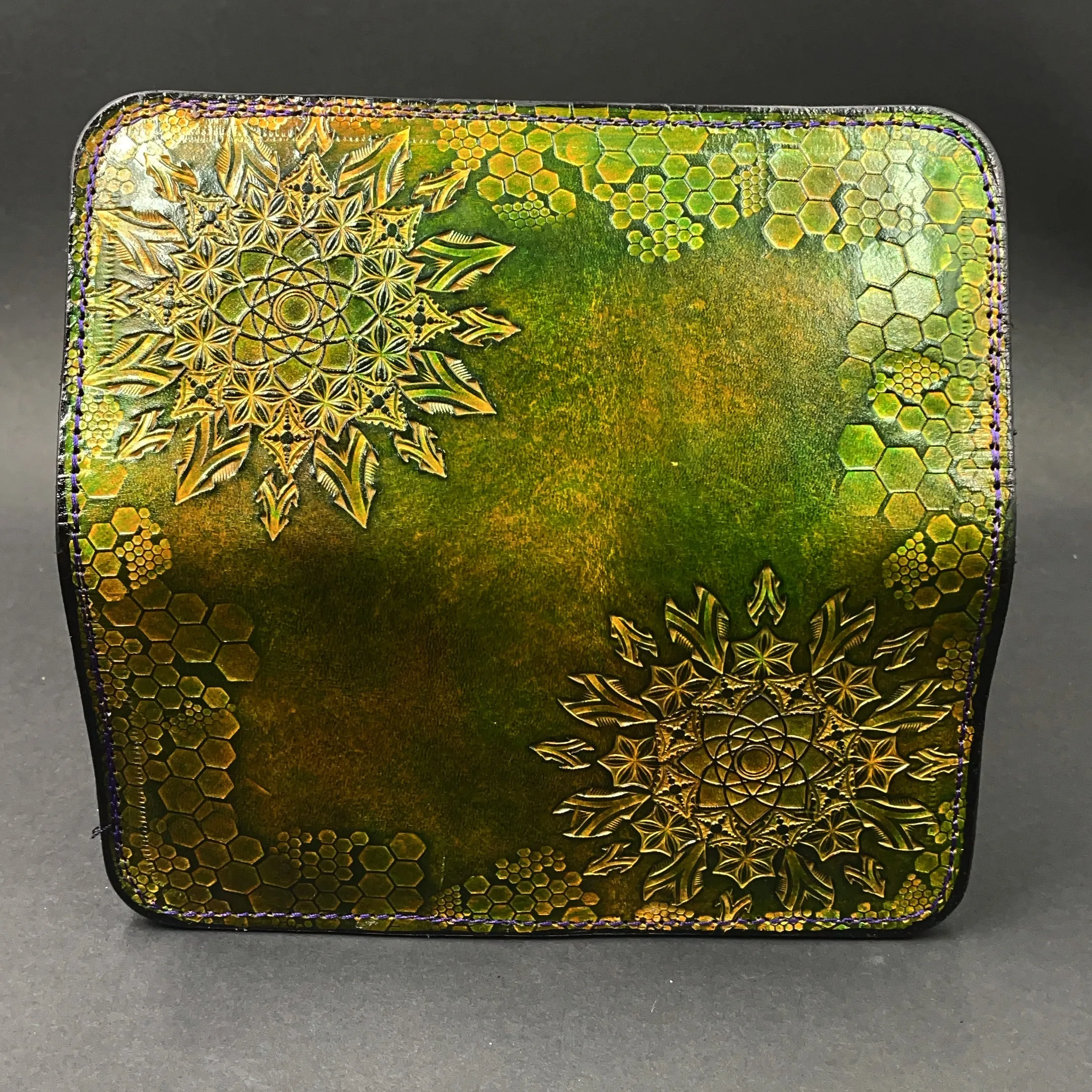 Stamped Leather Bifold Clutch - Miscellaneous Designs