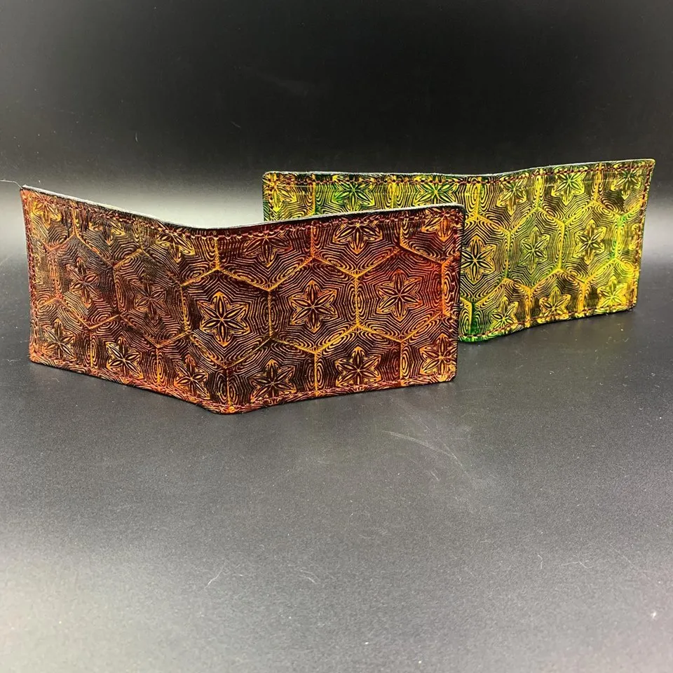 Stamped Leather Bifold Wallet - Collaboration: Mr. Melty