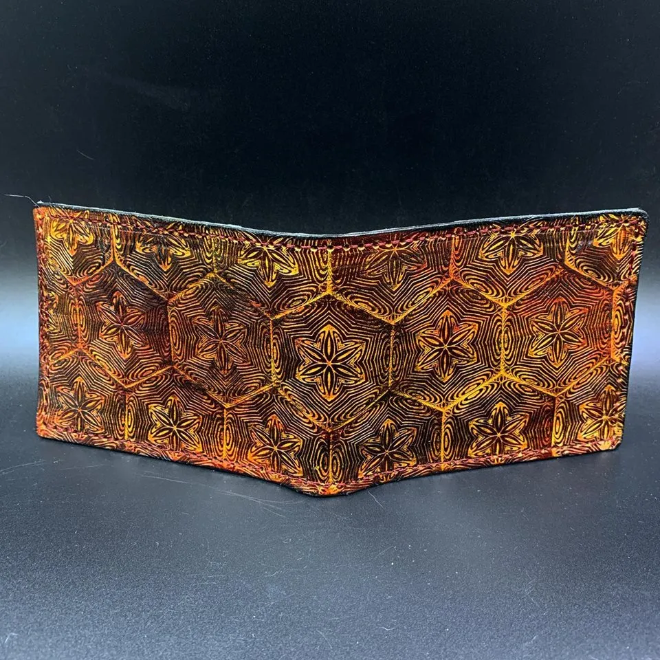 Stamped Leather Bifold Wallet - Collaboration: Mr. Melty