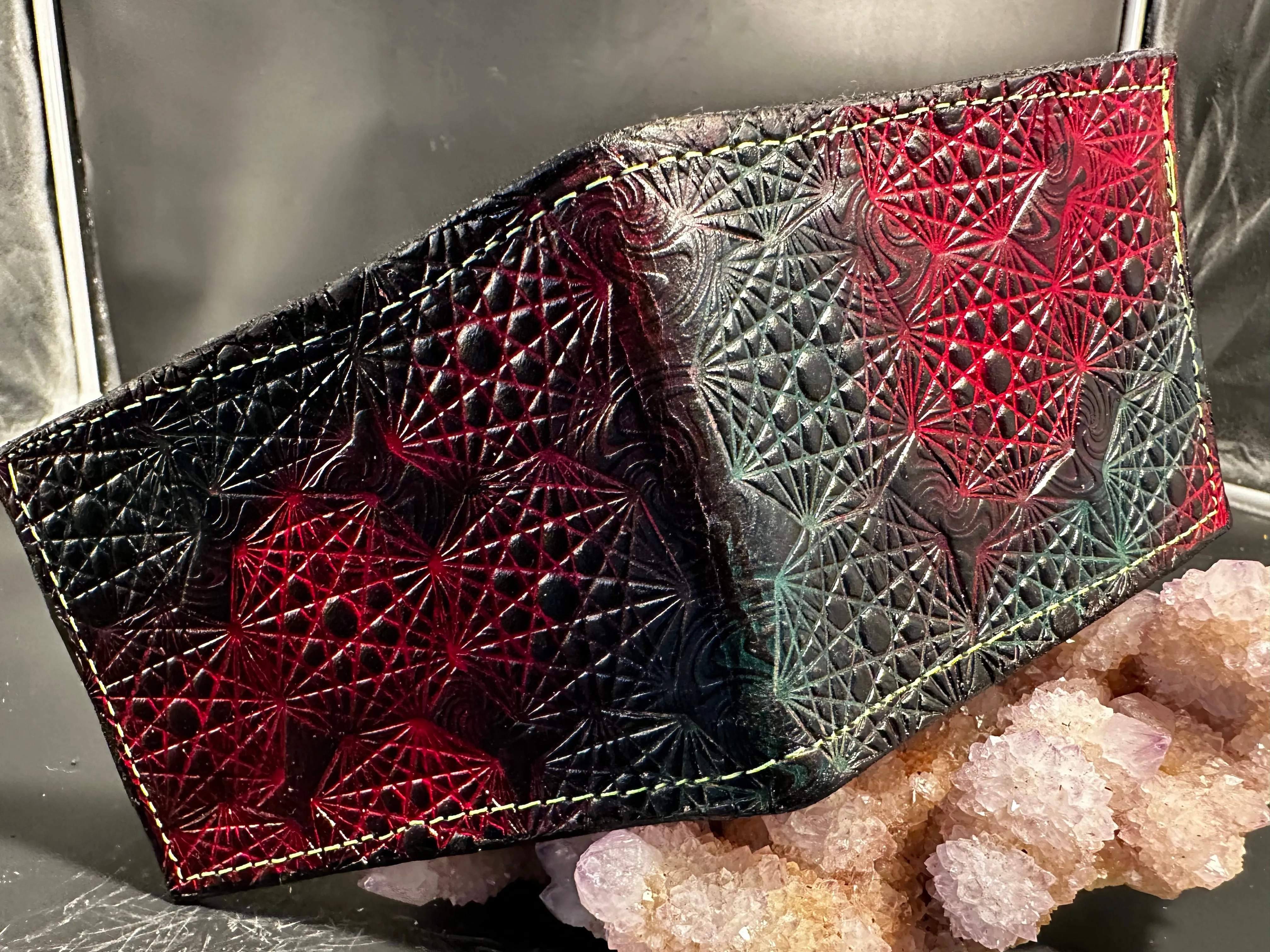 Stamped Leather Bifold Wallet - King Gizzard
