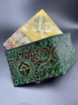 Stamped Leather Bifold Wallet - Of the Trees
