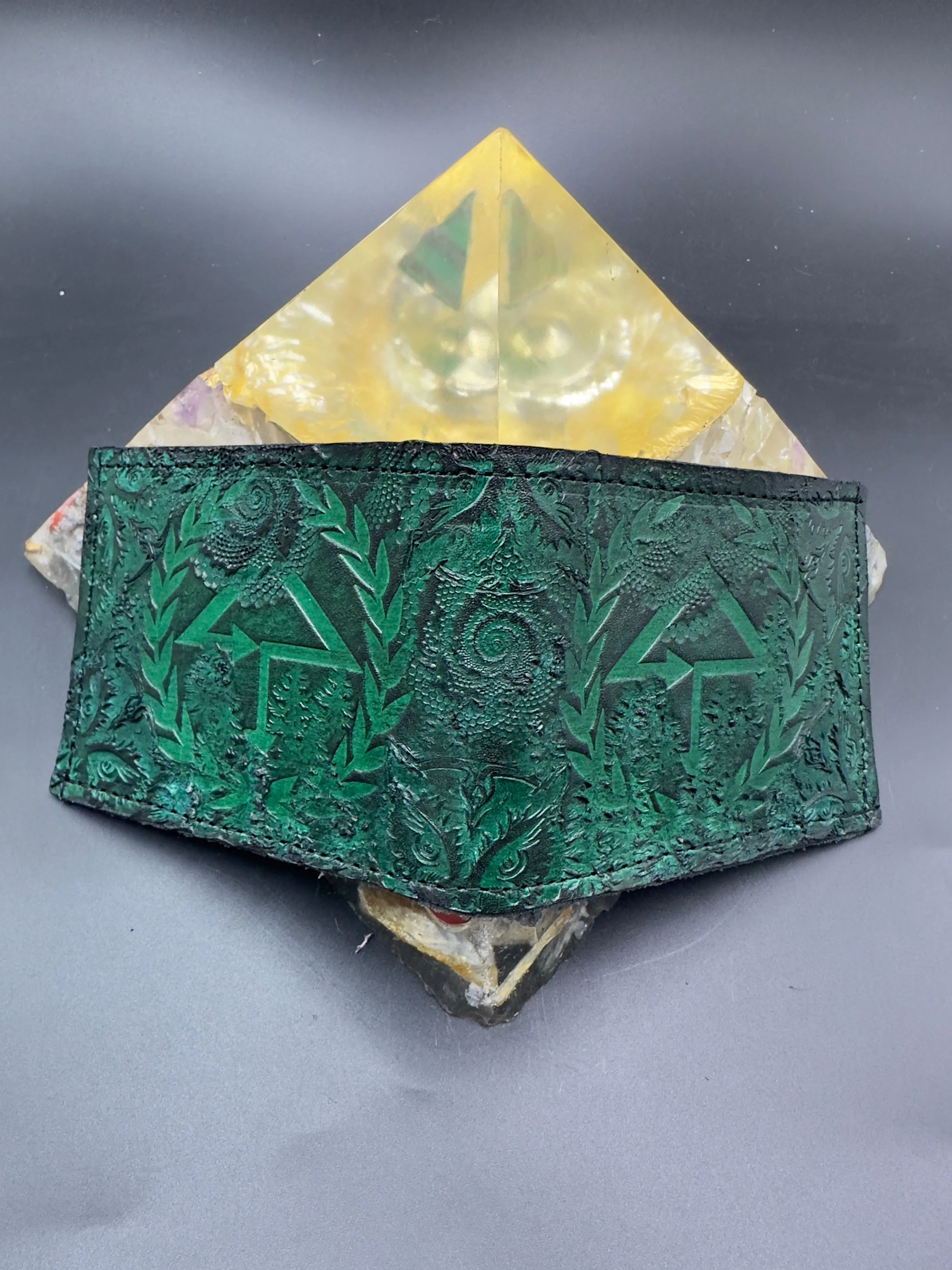 Stamped Leather Bifold Wallet - Of the Trees