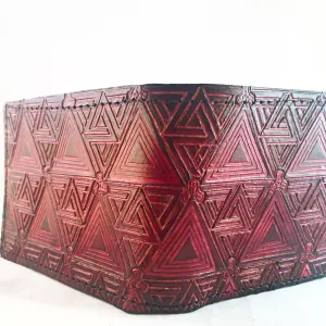 Stamped Leather Bifold Wallet - STS9 Impossible Triangle