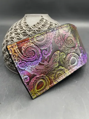 Stamped Leather Bifold Wallet - Tentacles