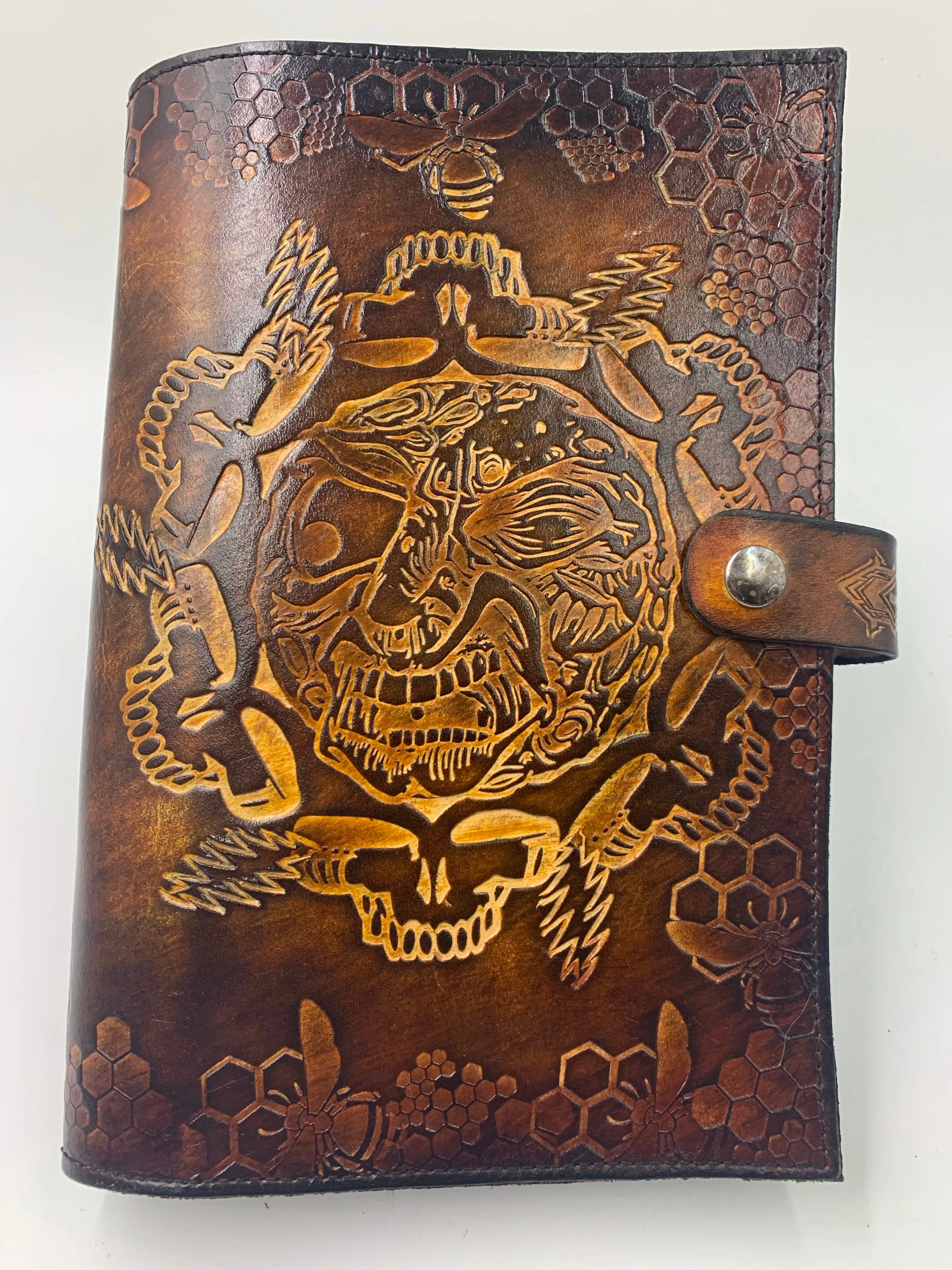 Stamped Leather Journal - Grateful