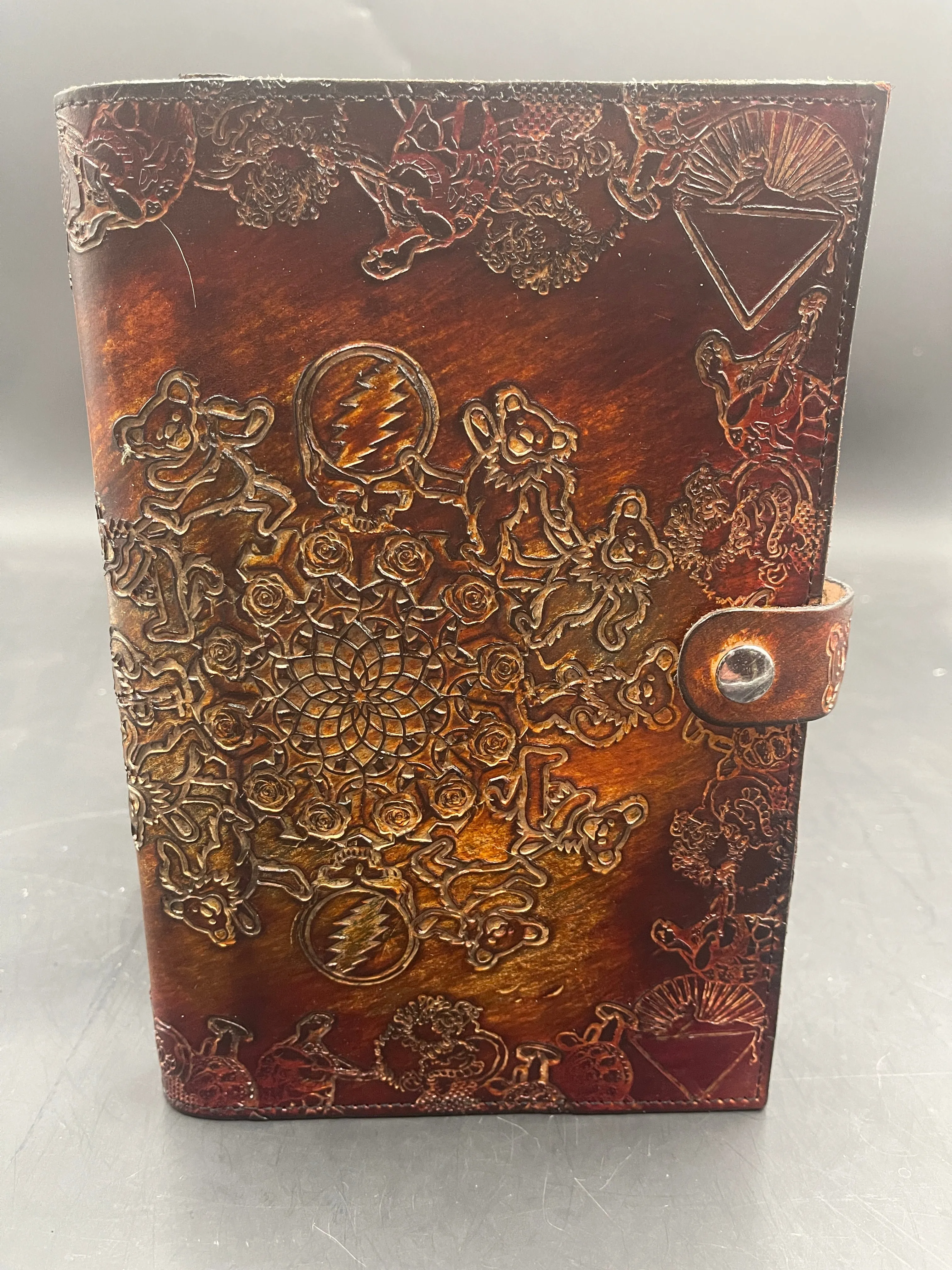 Stamped Leather Journal - Grateful