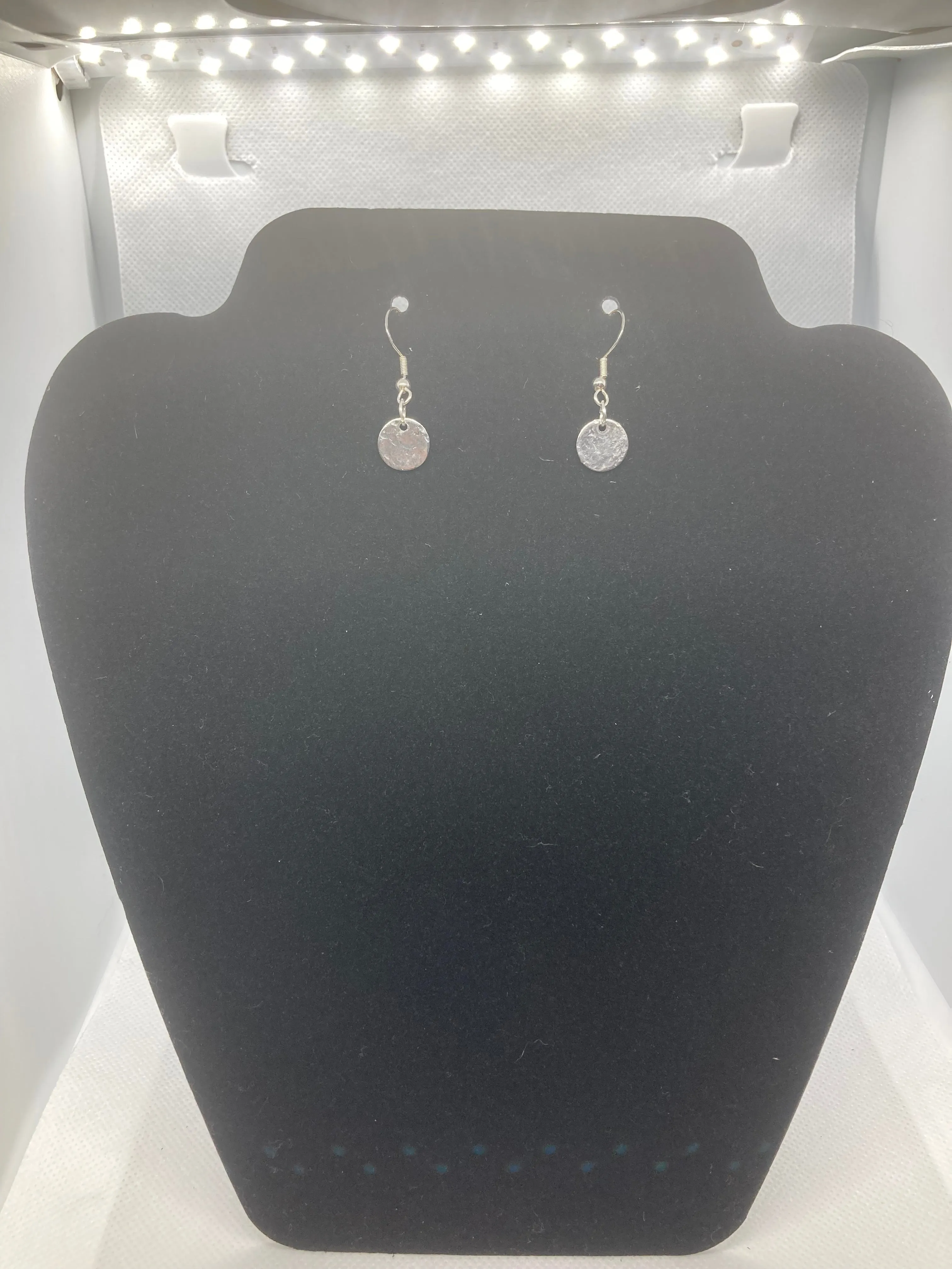 Stamped Silver Earrings