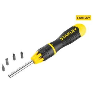 Stanley Multibit Ratchet Screwdriver With 10 Bit Head