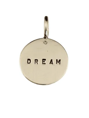 Sterling 'Dream' Diamond Charm