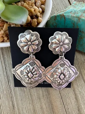Sterling Silver Stamped Earrings