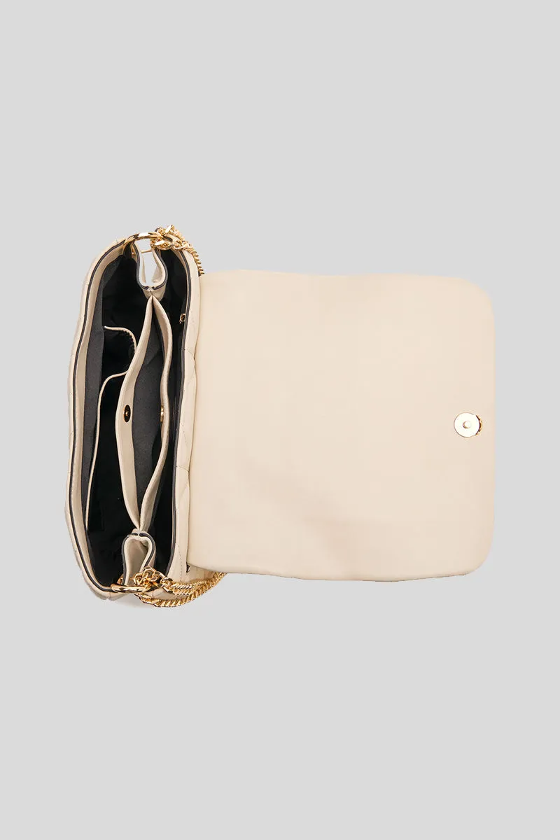 Stich & Spun Giselle Shoulder Bag Leather - Off White
