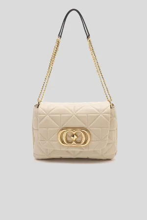 Stich & Spun Giselle Shoulder Bag Leather - Off White