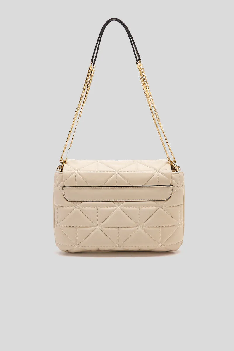 Stich & Spun Giselle Shoulder Bag Leather - Off White