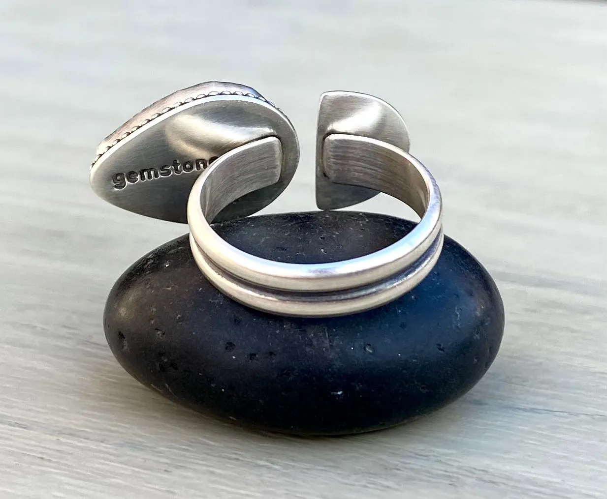 Stoned & Stamped Bao Canyon Turquoise Ring
