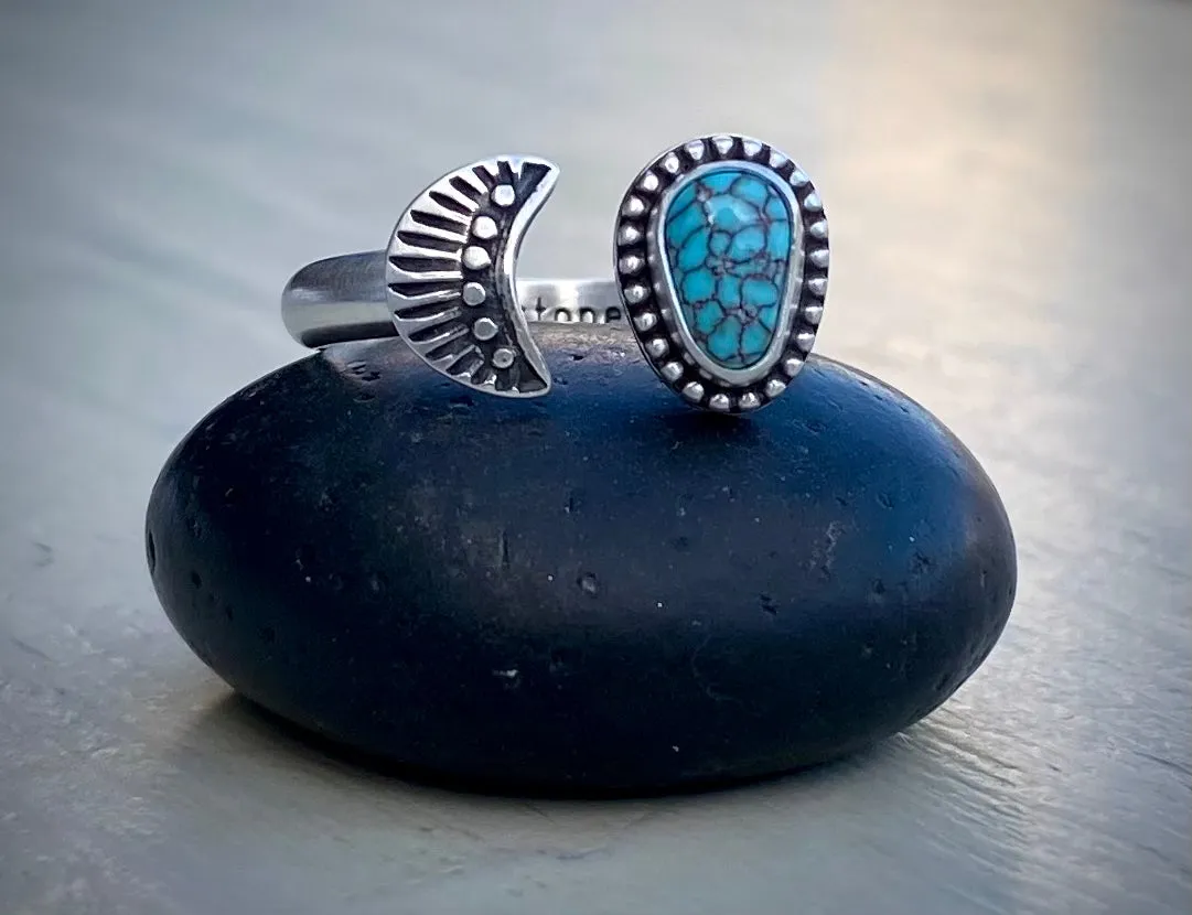 Stoned & Stamped Egyptian Turquoise Ring