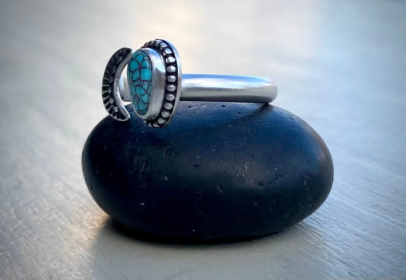 Stoned & Stamped Egyptian Turquoise Ring