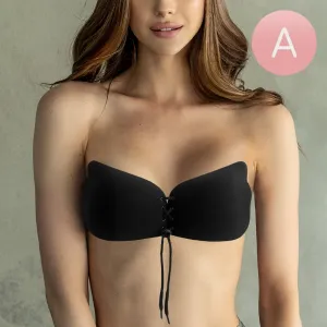 Strapless Adhesive Corset Push Up Bra | Size A | Black | 600894