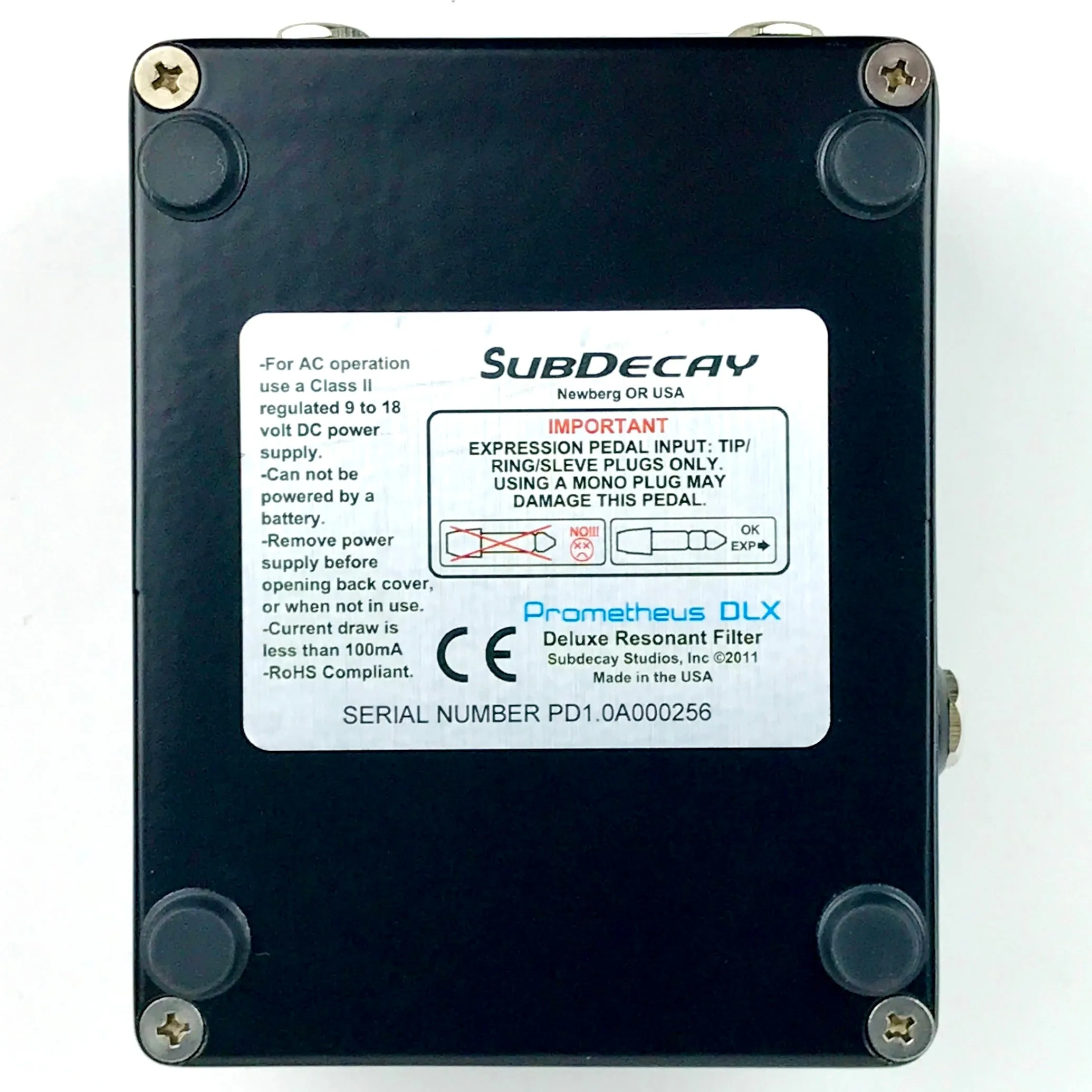 SubDecay Prometheus DLX Resonant Filter, mint condition!