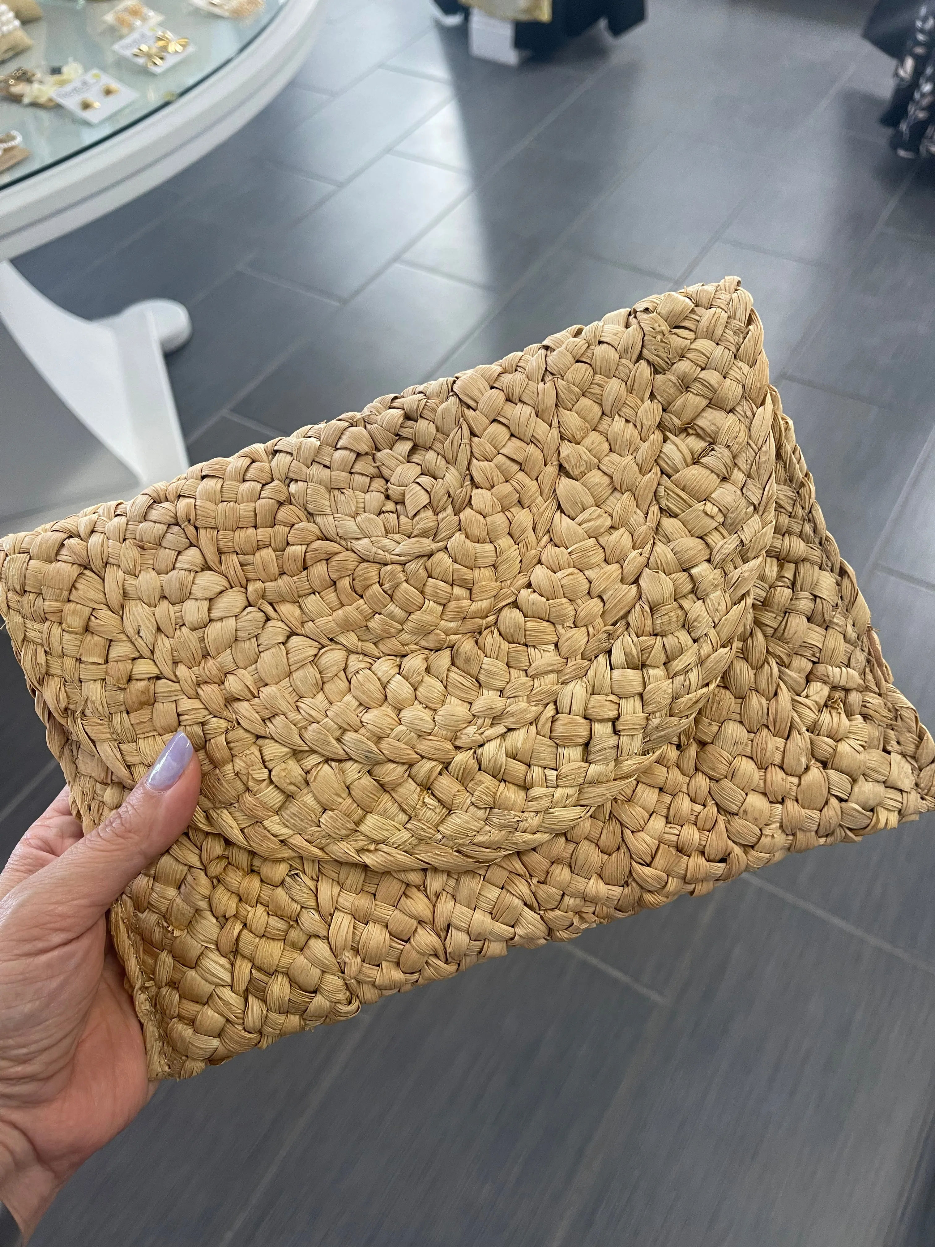 Summer Raffia Clutch