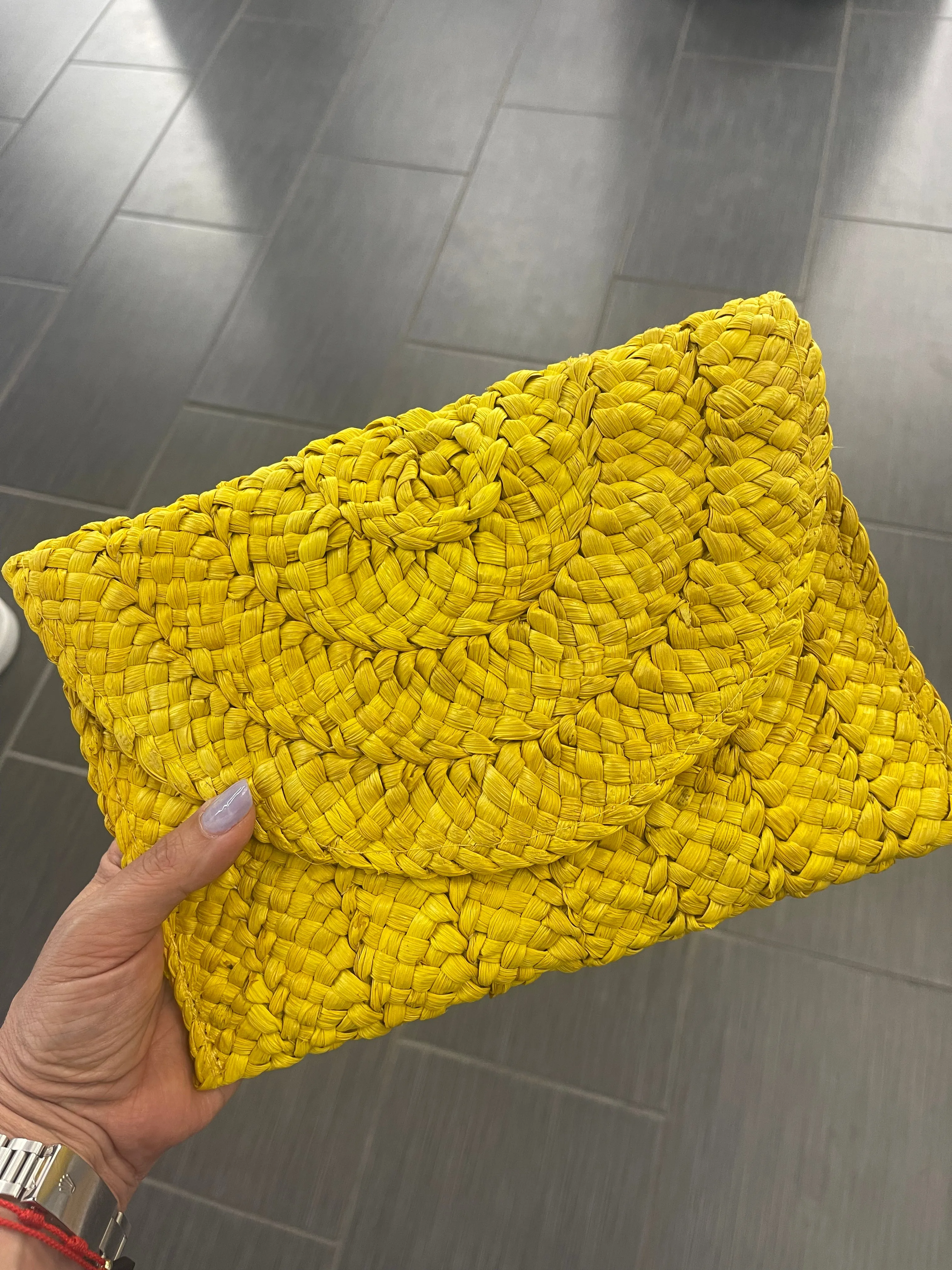Summer Raffia Clutch