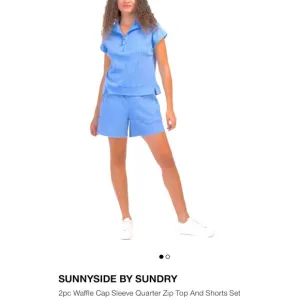 Sunnyside by Sundry (Anthro brand) 2 piece knit waffle short/top set. NWT Size M