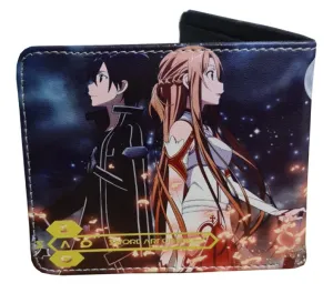 Sword Art online Anime Wallet - Kirito and Asuna - Unisex - Premium PVC Leather