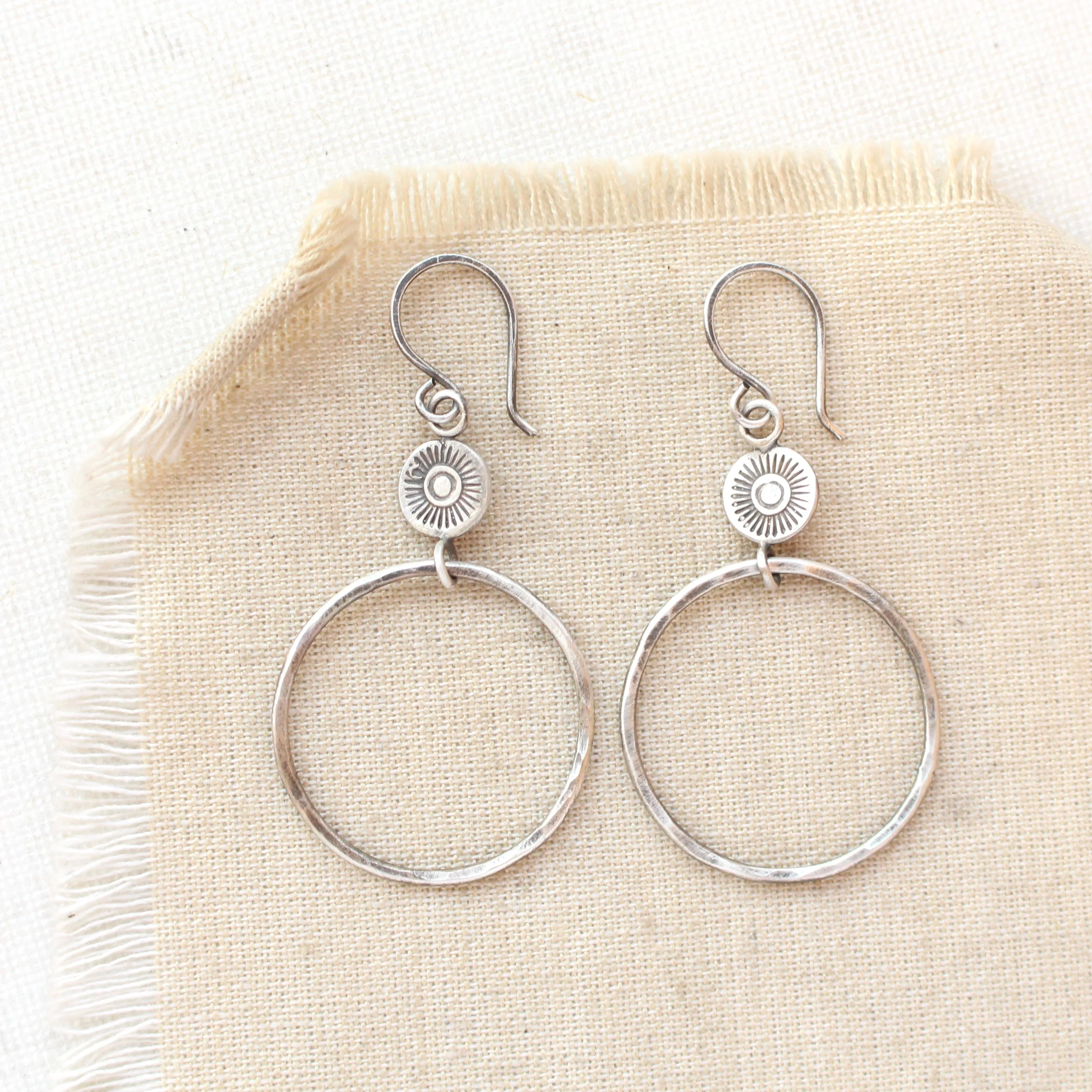 Talara Sun Hoop Earrings