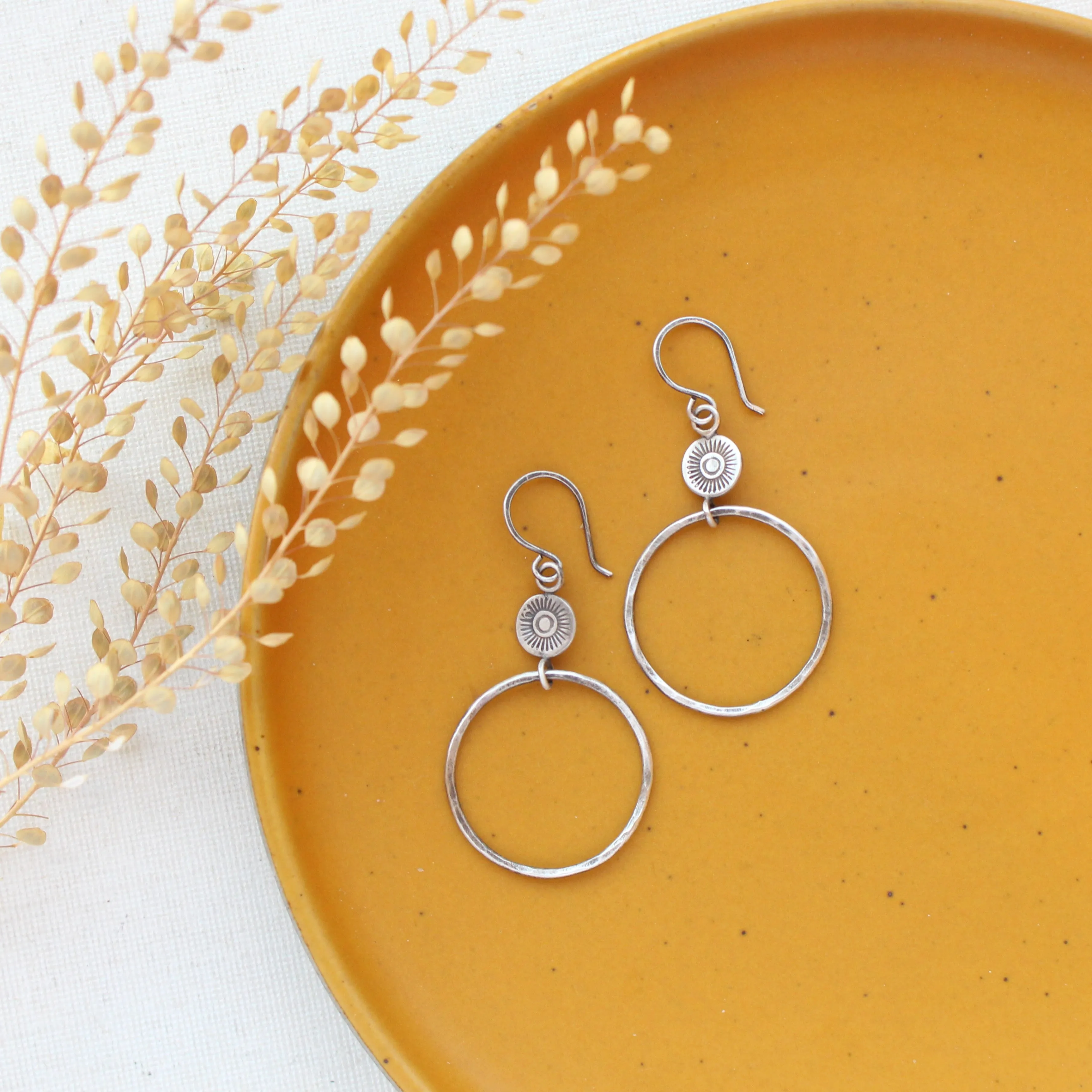 Talara Sun Hoop Earrings