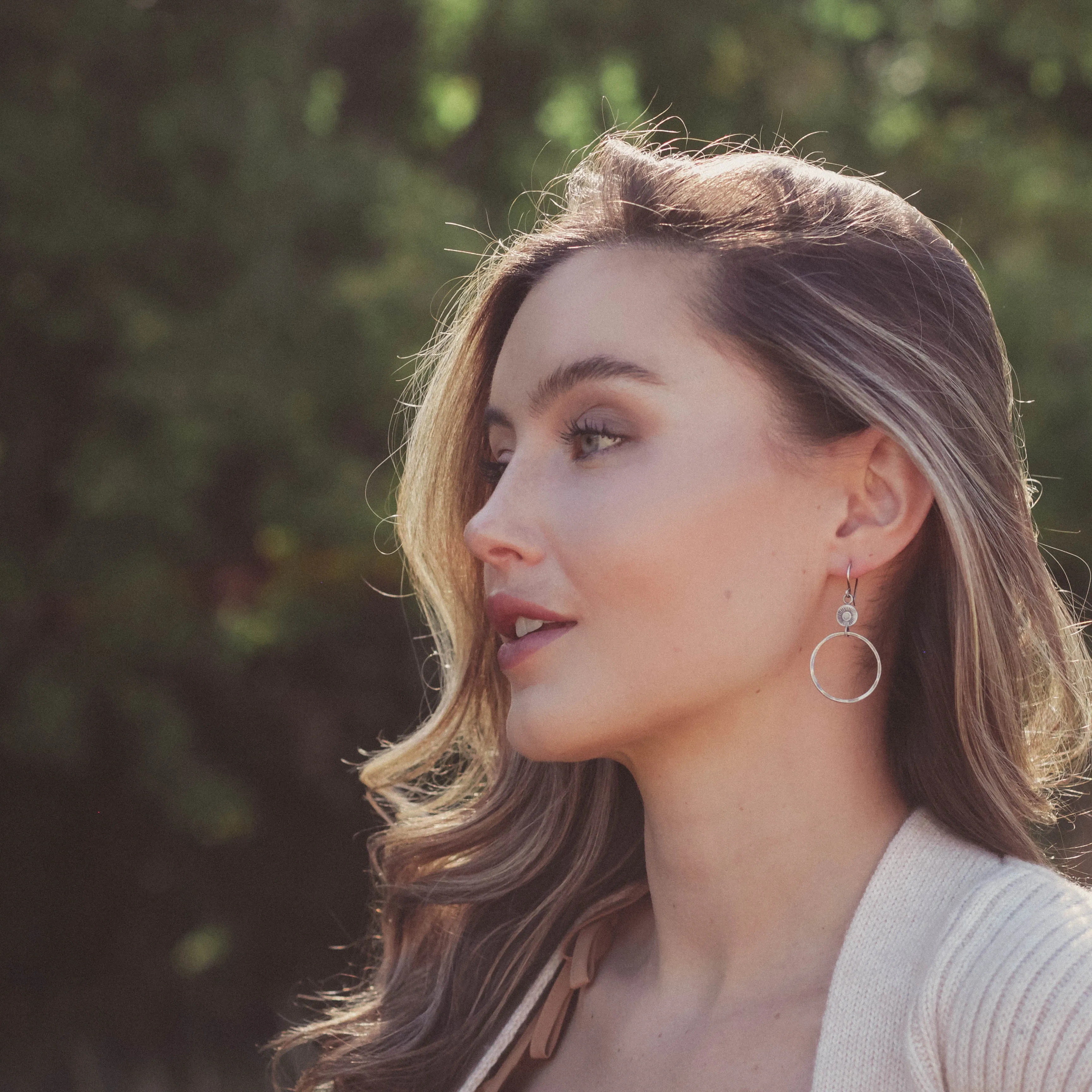 Talara Sun Hoop Earrings