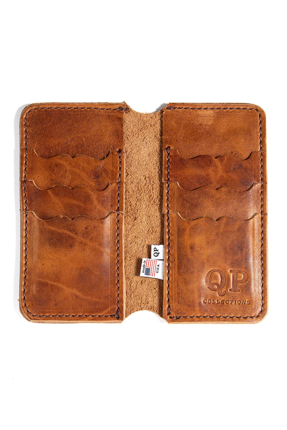 Tall Fold Wallet - Walnut
