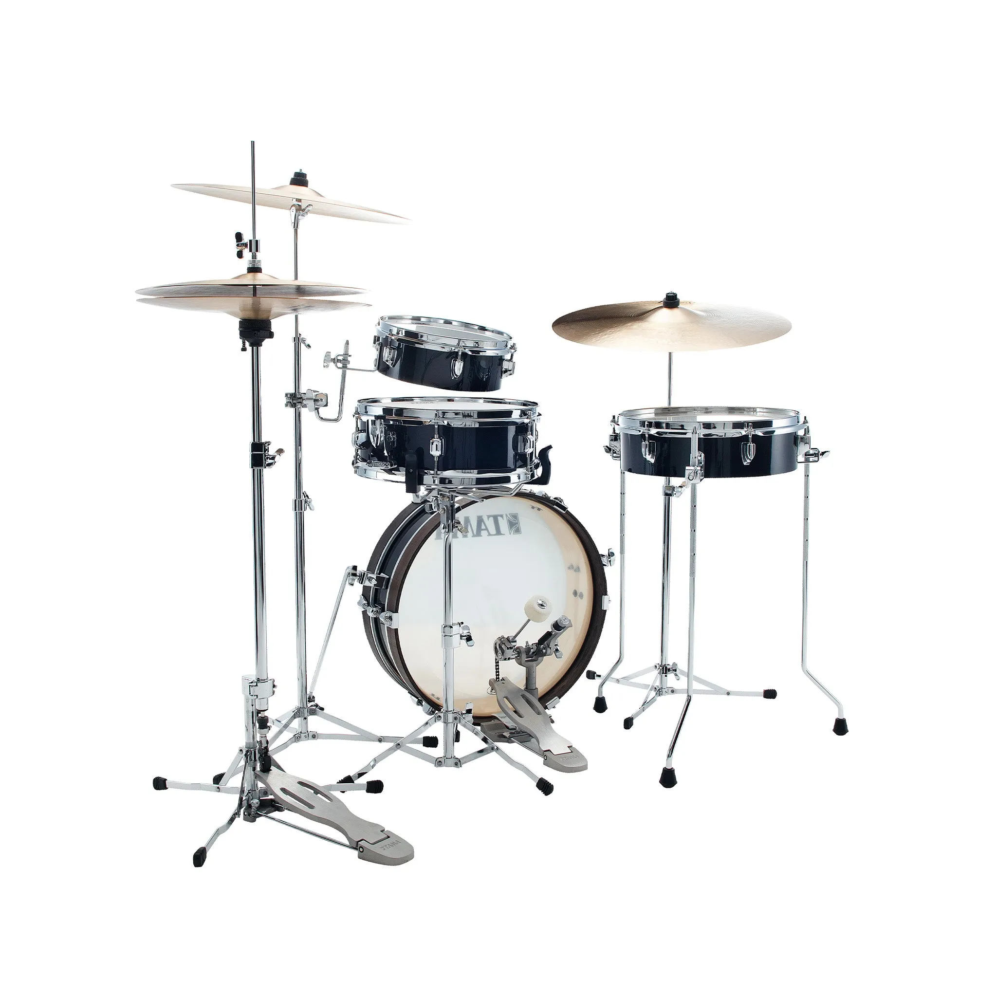 TAMA LJK48P-HBK Club-JAM Pancake 4-Piece Basic Drum Kit, Hairline Black