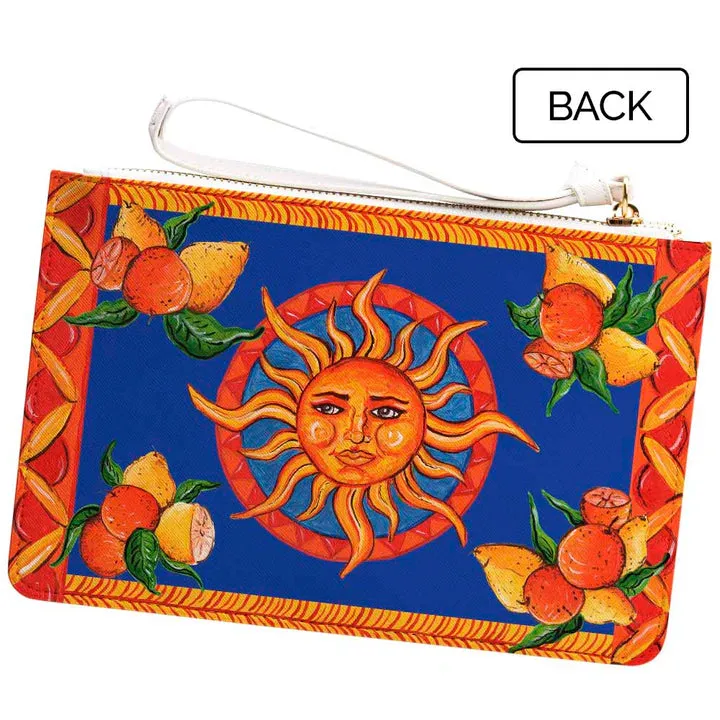 Taormina Blu Clutch Bag