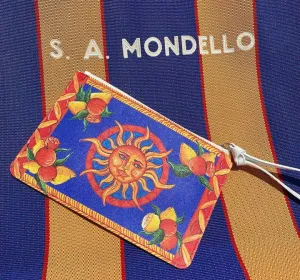 Taormina Blu Clutch Bag