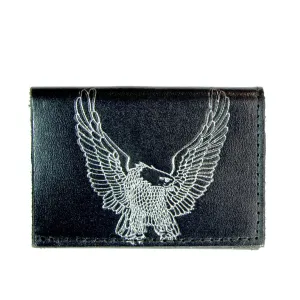 TF301-45S  Tri-Fold Wallet- Open Wing Eagle