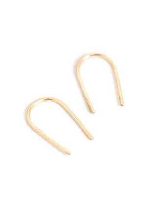 The Barberry & Lace Open Arc Earrings
